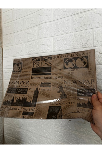 SEVEN7 Yağlı kağıt sunum için Kendinden karışık desenli 50 adet yağlı kâğıt