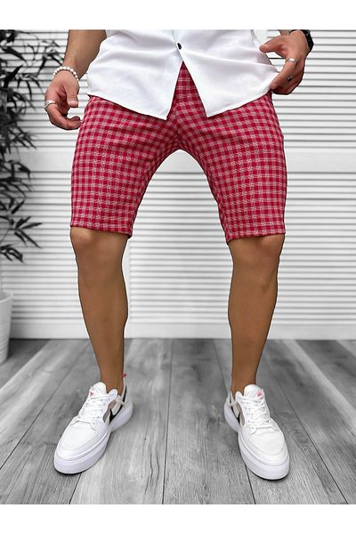 dehaine Shorts, for men, casual, red, 13137