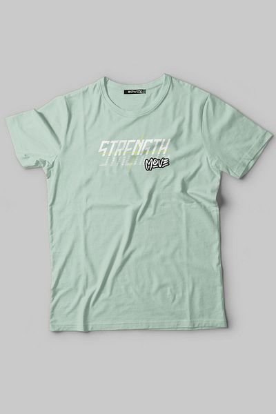 Edwox Ανδρικό μπλουζάκι με στάμπα Half Oversize Πράσινο Edw314
