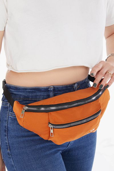 TOFİSA Brick Color Women's Waist Bag - 25660