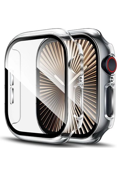 PSGT 2Pcs Apple Watch Compatible 7 8 45mm Case Case and Screen Protector 360 Full Protection Cover