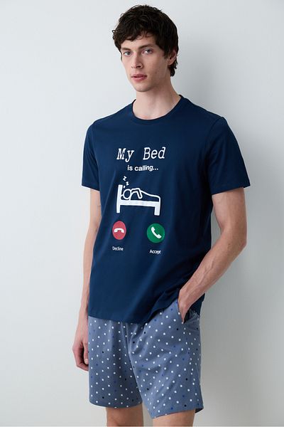 Penti Σετ Πιτζάμες My Bed Πολύχρωμες με Σορτς