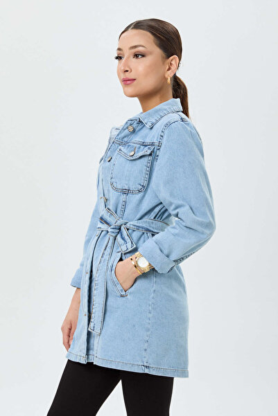TOFİSA Denim Jacket Ice Blue - 23625