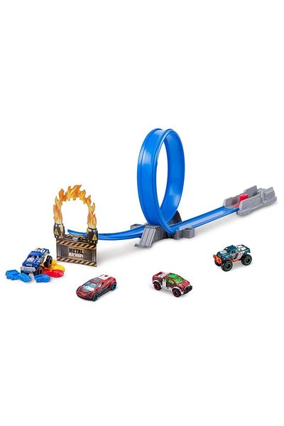 LiderGlobal Mea01000 Metal Machines Angry Road Game Set