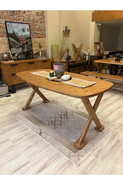 NTCollection Ntconcept Nova Doğal Ahşap Masif Yemek Masası