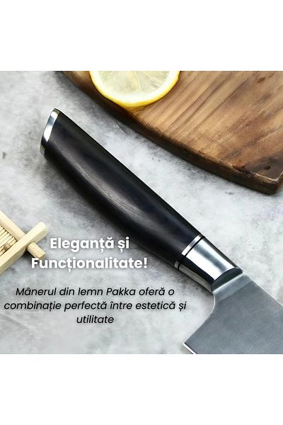 NEOSOR Chef's Knife, German Steel, Pakka Wood Handle, Long-Lasting Sharpness, For Meat, Fish, Vegetables, 20cm