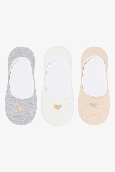 Penti Golden Heart 3er-Pack Ballerina-Socken