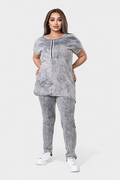 NEWCO Women's Large Size Washable Double Suit (Stripe Collar)