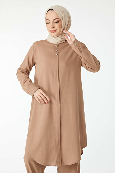 TOFİSA Tunic Trousers Beige - 13122
