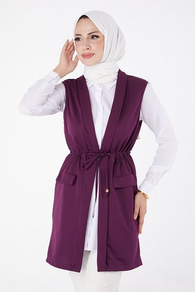 TOFİSA Vestă cu șireturi violet - 13263