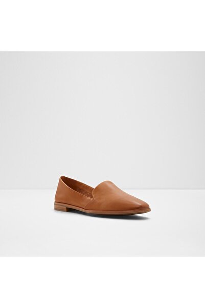 Aldo Veadıth2.0-In - Women's Genuine Leather Tan Flat Slip-On Shoes