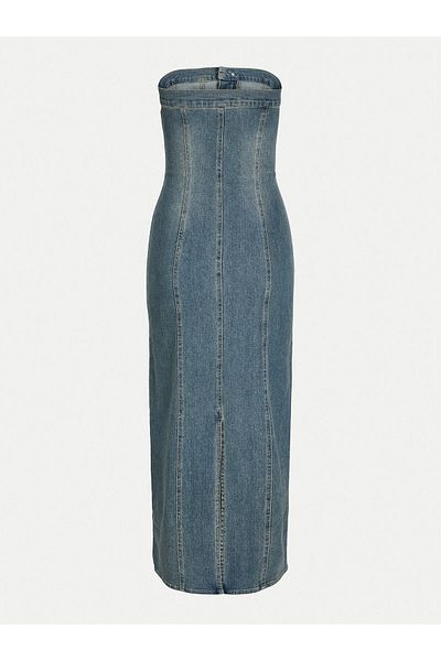 JJXX Rochie din denim pentru femei jjxx 12260695 albastră