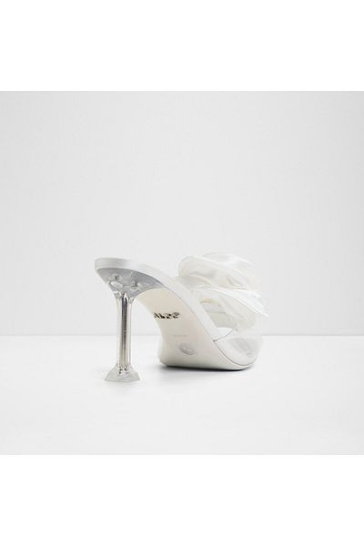 Aldo Cinderellamule - Women's Faux Leather White Heeled Slippers