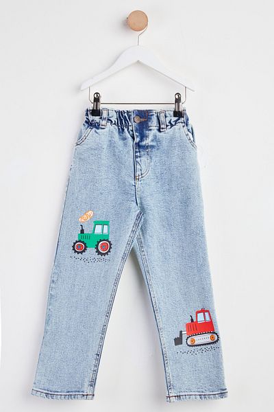 TOFİSA Boy's Ice Blue Snow Elastic Waist Trousers - 25015