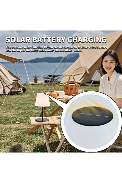 Forlife Solar Şarjlı Dekoratif Dış Mekan Led Masa Lambası