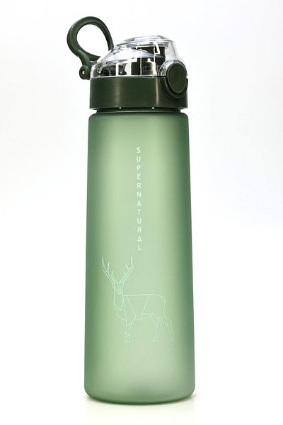 Telvesse Water Flask Tritan Wide Mouth Water Bottle Luxury Sports Flask Waterer Bpa-Free 730 ml Green 0110