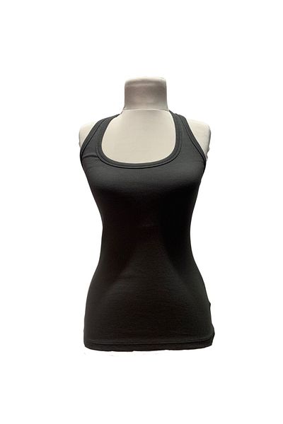 Signature Style 724300 _Women's Swimmer Type Camisole Ribbed Tank Top