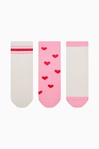 Penti Girl's Heart Multicolored 3-Piece Socks