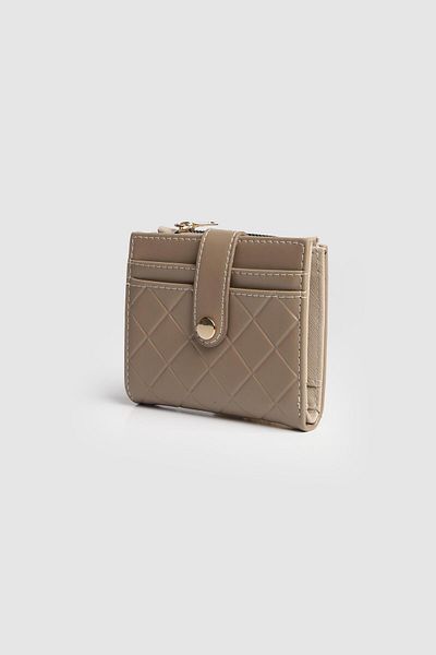 La La'Graccio Paris La'Graccio Paris Women's Kace Quilted Patterned Handy Wallet Mink