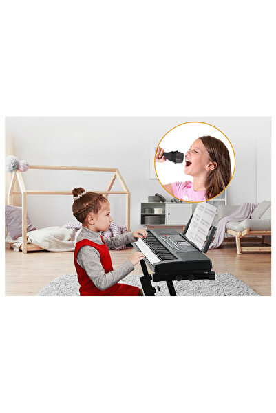 MultiZone Işıklı 61 Tuşlu Elektronik Org Piyano Yeni Öğrenenler Küçük Müzisyenler İçin Hediyelik