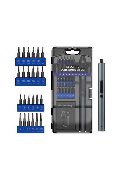 ATOUR ATOUR 32-in-1 Multi-Purpose Electric Screwdriver with Lithium Battery and Type-C Charging for Precise Maintenance