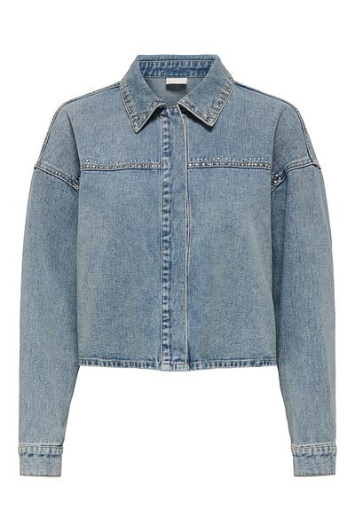 JDY Jachetă din denim pentru femei 15351405 albastră