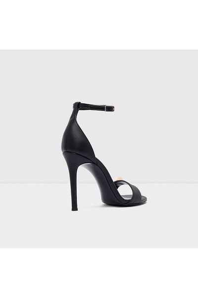 Aldo Lynley-Tr - Black Faux Leather Women's Heeled Stylish Evening Dress Sandals