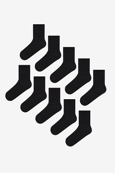 Penti Basic-Socken für Herren in Schwarz, 10 Stück