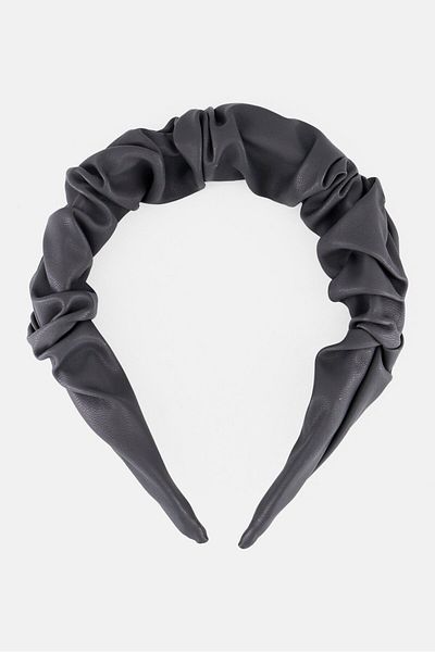 French Connection Kids Girl Plain Hair Bow, Grey