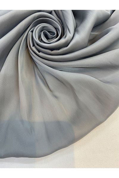 Yiğit Kumaş Silver Gray Silk Satin Fabric
