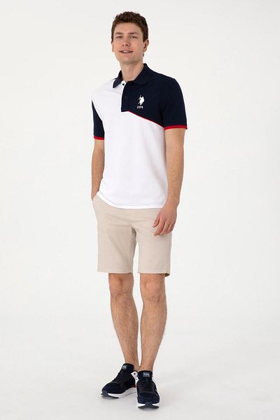 U.S. Polo Assn. Η.Π.Α. Polo Assn. Ανδρικό μπλουζάκι με κανονική εφαρμογή Polo Collar Navy Blue