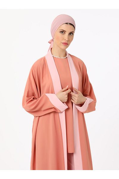 Refka Color Blocked Triple Set - Salmon - Refka