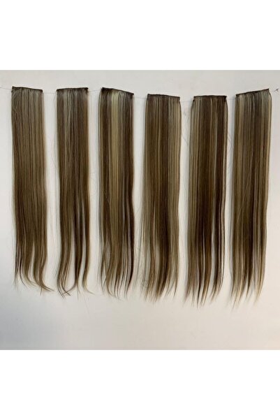 papatya peruk Highlight Auburn Straight Heat Styleable 6-Piece Snap Set