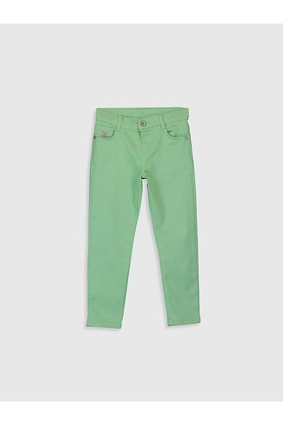 LC Waikiki Lcw Kids Green Super Skinny Gabardine Boy's Trousers