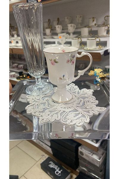 Home Decorative Guipure Lace Coffee Cocktail 6-Piece Presentation Napkin
