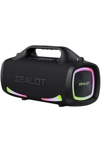 zealot مكبر صوت بلوتوث S79، صوت قوي 100 واط، بنك طاقة 24000 مللي أمبير/ساعة، محمول للاستخدام الخارجي ومقاوم للماء