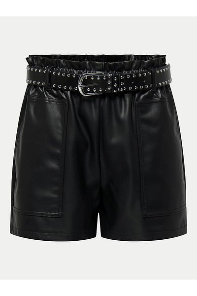 JDY Women's Faux Leather Shorts 15336992 Black