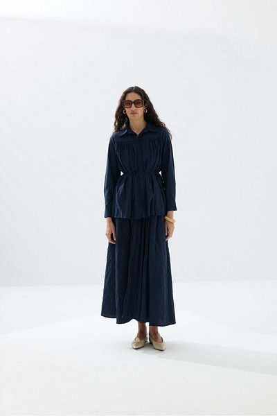 Tailors Room Kraşlı Shirt Suit - Navy Blue