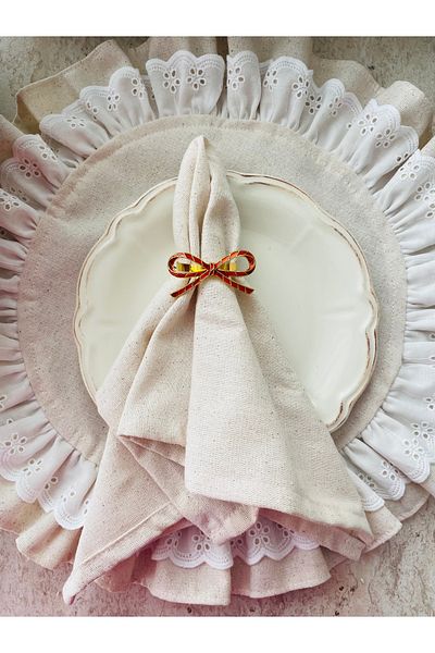 HOME OF BLOSSOM 2 Pieces Ribbon Model Napkin Ring