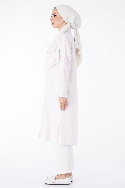 TOFİSA Striped Tunic Pink - 25495