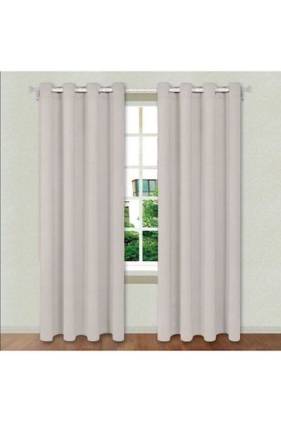 bebelyno Decorative Curtain Grey with Rings 140x260cm