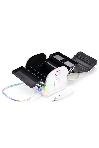 Cupio Holo Light Pink Shoulder Cosmetic Bag