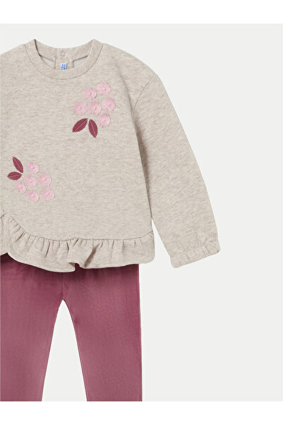 MAYORAL Girl Set blouse and leggings 2706 Burgundy