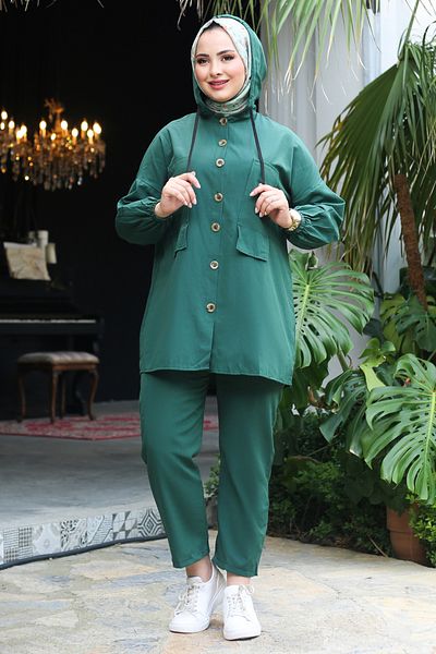 TOFİSA Tunic Trousers Emerald - 13020