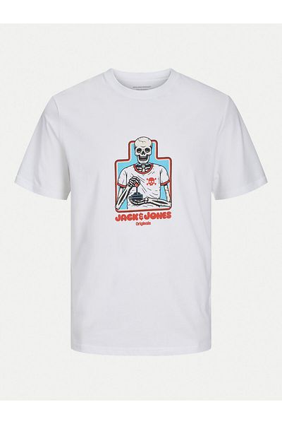 Jack & Jones jack jones Mens T-Shirt 12264841 White