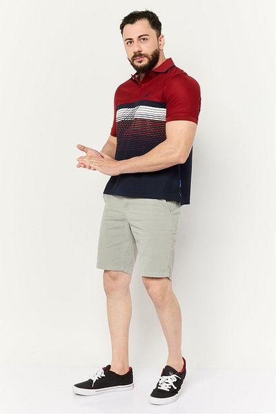 Nautica Men Regular Fit Embroidered Logo Short Sleeve Polo Shirt, Multicolor