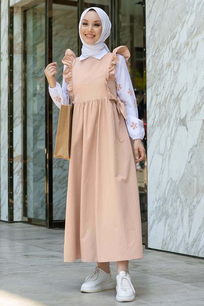 TOFİSA Shirt+Dress Beige - 10510