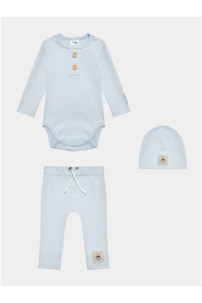 Jamiks Set unisex pentru copii, body și pantaloni JZG371 albastru deschis