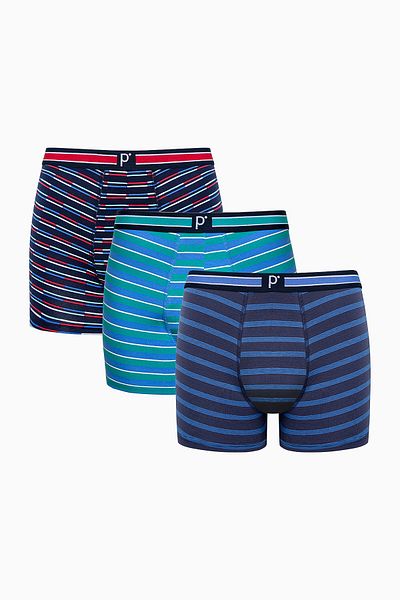 Penti Bold Stripe πολύχρωμα 3 τεμάχια μπόξερ