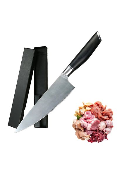 NEOSOR Chef's Knife, German Steel, Pakka Wood Handle, Long-Lasting Sharpness, For Meat, Fish, Vegetables, 20cm